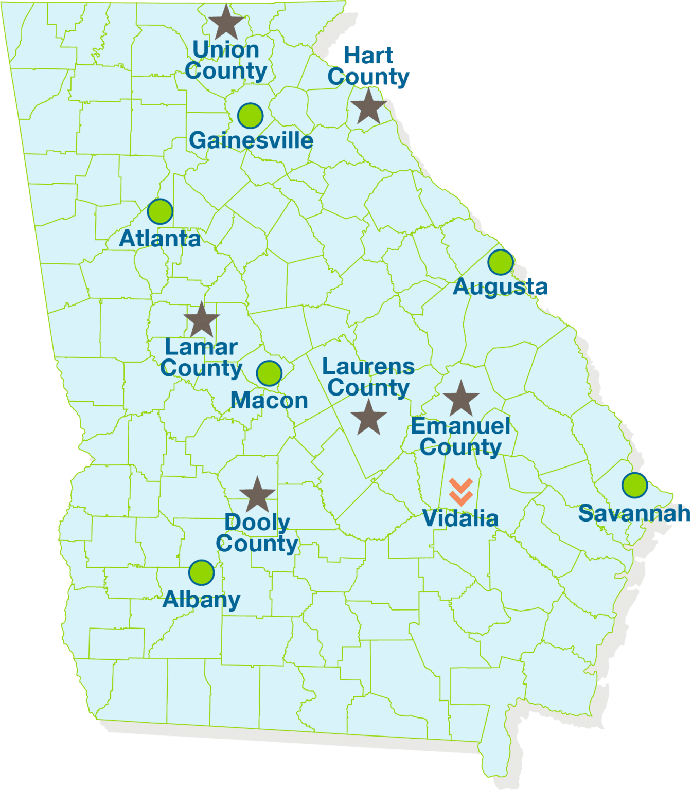 Patient Memory Care Locations - Georgia Memory Net