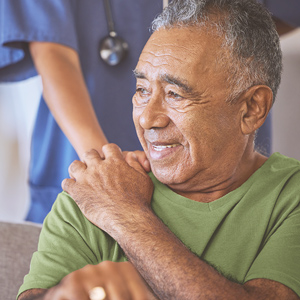 Patient with caregiver